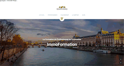 Desktop Screenshot of immoformation.net