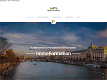 Tablet Screenshot of immoformation.net